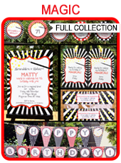 Printable Magic Party Templates