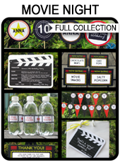 Printable Movie Night Party Templates