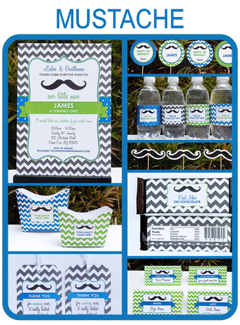 MUSTACHE PARTY LITTLE MAN PARTY PRINTABLE TEMPLATES