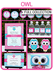 Printable Owl Party Templates