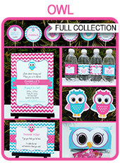 Printable Owl Party Templates