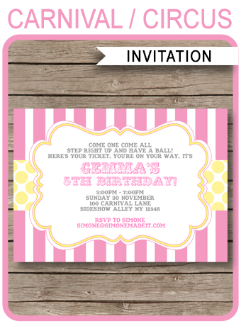 carnival invitation