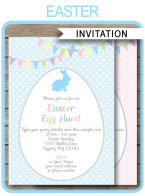 Easter Party Invitations Template