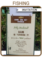 Fishing Party Invitations Template