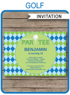 Printable Golf Par-tee Invitations Template