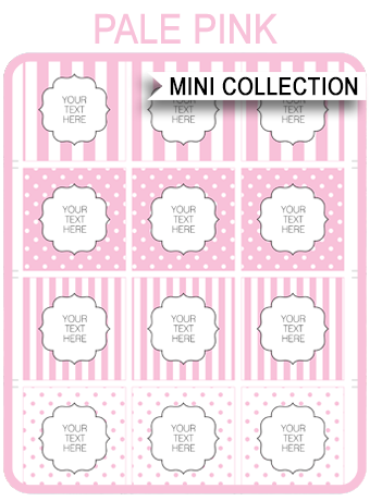 Free Pink Baby Shower Printable Templates - 340 x 460 png 89kB