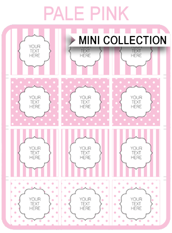 Free Pink Baby Shower Printable Templates - 340 x 460 png 89kB