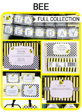 Bee Party Printables | Bee Invitations
