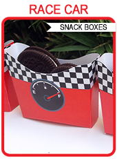 RACE CAR SNACK BOXES | Birthday Party Food Ideas