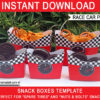 Race Car Snack Boxes