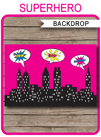 supergirl backdrop superhero decorations birthday party free printable bowling birthday party invitations