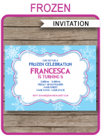 Frozen Invitation Template