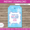 Frozen Thank You Tags