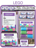 Lego Friends Party Printables, Invitations & Decorations