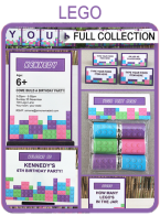 Lego Friends Party Printables, Invitations & Decorations | Birthday Party Theme Templates