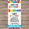 Art Party Ticket Invitations - VIP ticket option