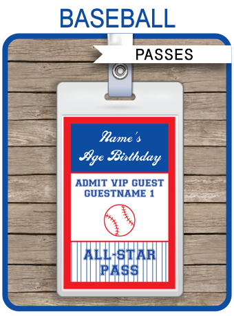 baseball passes vip template sports star ticket invitation invitations templates labels simonemadeit