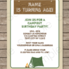 Camping Party 5x7 Invitation Option