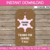 Cowgirl Favor Tags