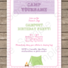 Glamping 5x7 Invitation - alternate option