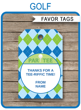 golf party favor tags thank you tags birthday party printable bowling birthday party invitations