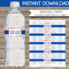 Baseball Water Bottle Labels