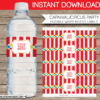 Carnival Water Bottle Labels