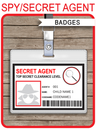spy id card template birthday party passes sports party all star passes spy id card template birthday party passes sports party all star passes