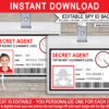 Secret Agent ID Badges