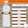 Basketball Party Water Bottle Labels