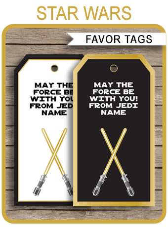 star wars gift tags
