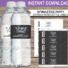 Gymnastics Water Bottle Labels