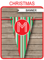 Christmas Banner template – red & green