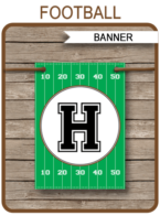 Football Party Banner template