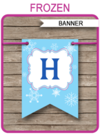 Frozen Party Banner template