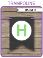 Chalkboard Party Banner template – girl