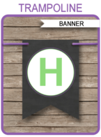 Chalkboard Party Banner template – girl