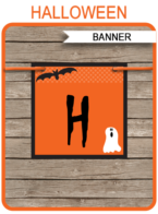 Printable Halloween Pennant Banner Template - Halloween Trick or Treat Bunting - DIY Editable Text - INSTANT DOWNLOAD $4.50 via simonemadeit.com