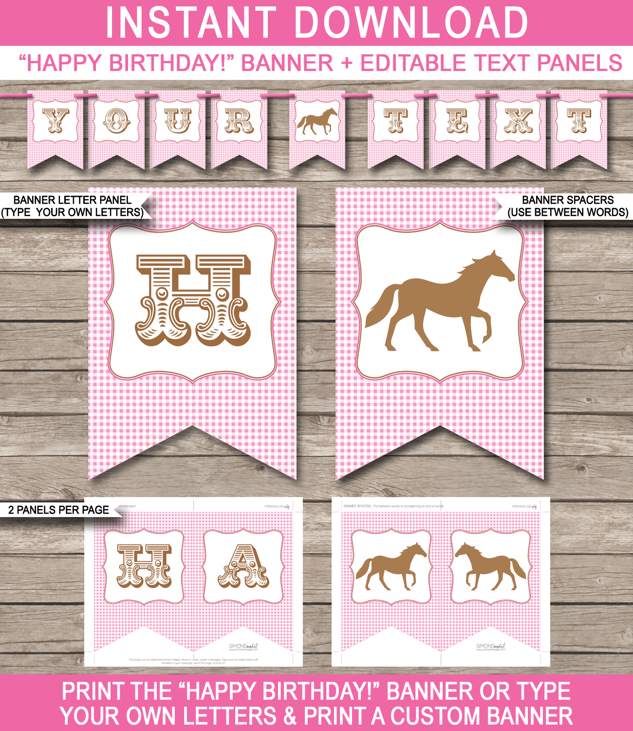 Printable Birthday Banner Template from www.simonemadeit.com