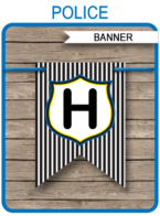 Police Party Banner template