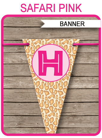 zoo party banner template safari banner pink happy halloween template