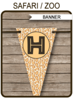 Safari Party Banner template