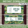 Camo Army Theme Candy Bar Wrappers