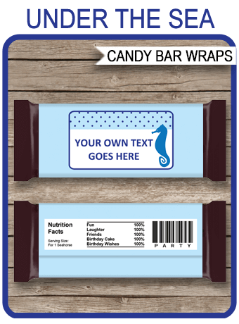 under the sea hershey candy bar wrappers personalized free printable bowling party invitations