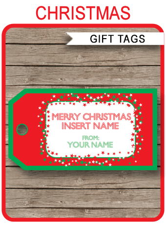 Christmas Gift Tag Template  Printable Christmas Gift Tags