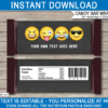 Emoji Candy Bar Wrappers
