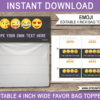 Emoji Favor Bag Toppers