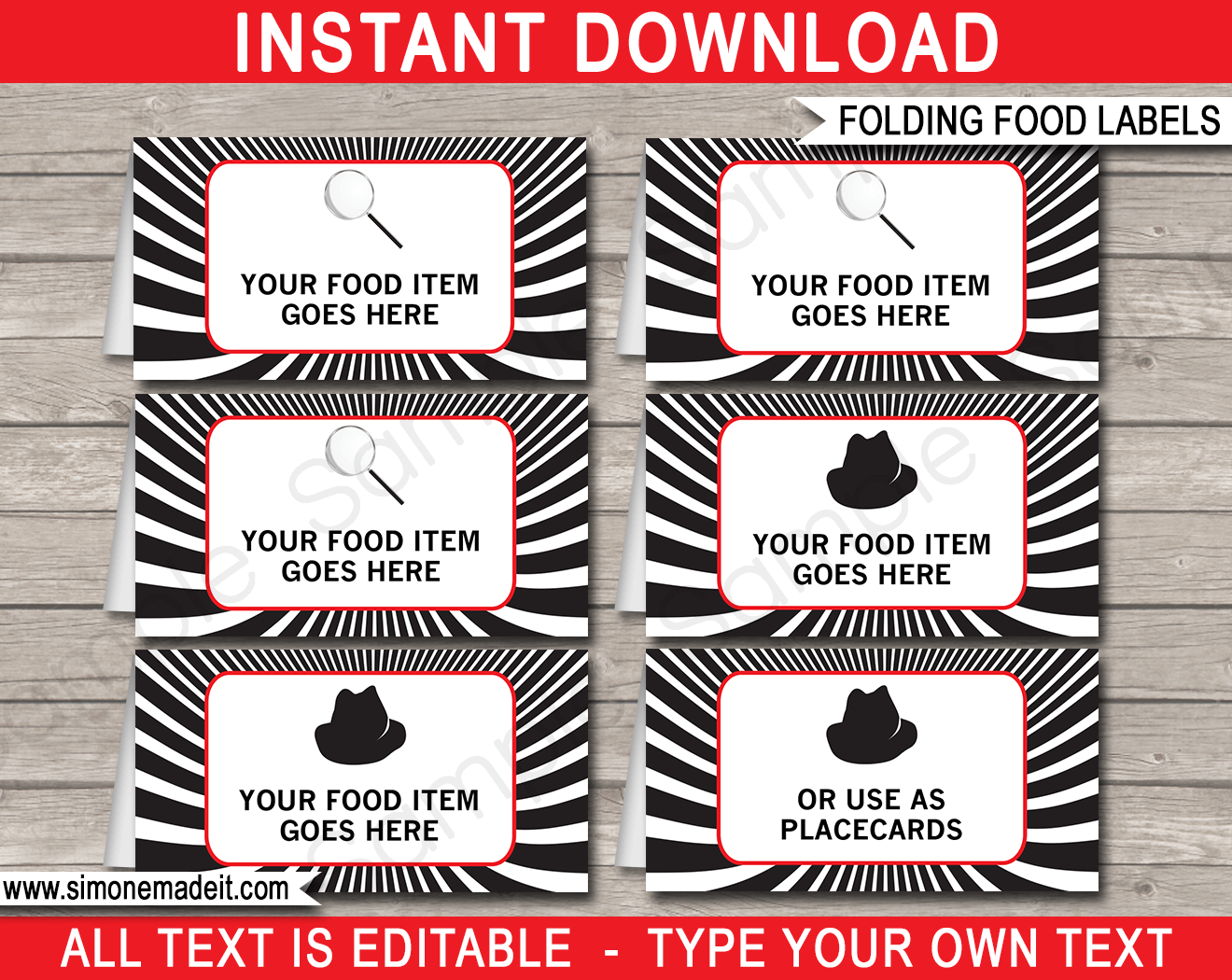 spy-party-food-labels-place-cards-secret-agent