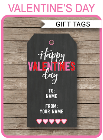 Superhero Valentines Day Treat Tags, Classroom Valentines