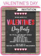Valentine’s Day Party Invitations